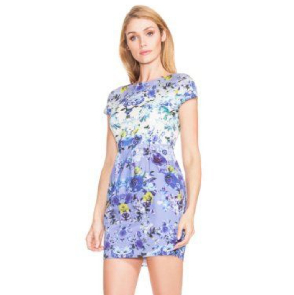 Guess ~ Lilac Floral Dress ~ Size XS - Picture 1 of 7